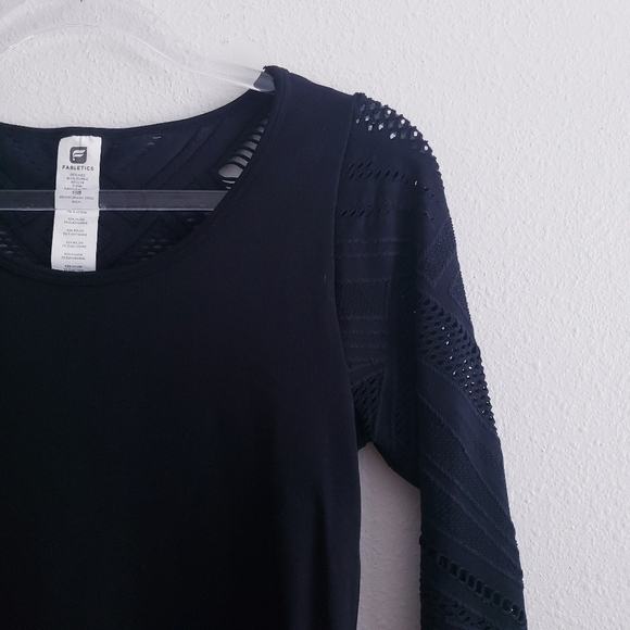 Fabletics Isabella Seamless Long Sleeve Perforated Athletic Top - Picture 3 of 10